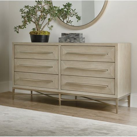 Hooker Furniture Cascade 6 - Drawer Dresser & Reviews - Wayfair Canada Six Drawer Dresser, 9 Drawer Dresser, Primary Bedroom, Double Dresser, 6 Drawer Dresser, Bedroom Dressers, Furniture Finishes, Wood Nightstand, Hooker Furniture