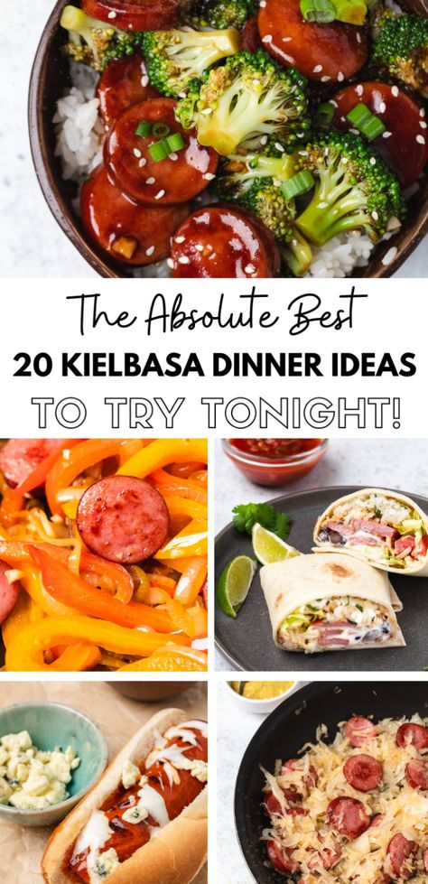 Find family-friendly kielbasa recipes that everyone will enjoy! Featuring easy dinners like sheet pan meals with potatoes and bell peppers, casseroles with sauerkraut, and quick fried rice with Polish sausage, these meals are perfect for busy weeknights. Make meal prep a breeze with these flavorful, simple options. Kielbasa Recipes Instant Pot, Smoked Beef Sausage Recipes Dinners, Recipes Using Polish Sausage, Kelbosia Sausage Recipe, Kiabossa Sausage Recipes, Beef Smoked Sausage Recipe, Meals With Potatoes, Potatoes And Bell Peppers, Easy Kielbasa Recipes