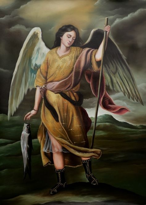 El arcángel Rafael te bendice y llena de la esencia de la vitalidad, la salud y la plenitud de la vida. Tiene la función de velar por la salud de la Tierra y curar a los hombres, proteger a… Archangels Names, St Raphael Archangel, Seven Archangels, Archangel Uriel, St Raphael, Archangel Raphael, Paul Rubens, Angel Prayers, Angel Images