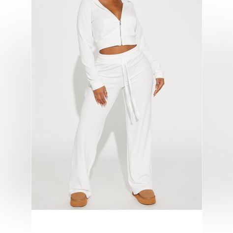 Brand New , Never Worn , Fashion Nova, 2 Piece Set Fashion Nova Plus Size, Fashion Nova Jumpsuit, Thermal Pants, Fashion Nova Outfits, Two Piece Pants Set, Khaki Fashion, Fashion Nova Pants, Jacket Hoodie, Fashion Nova Dress