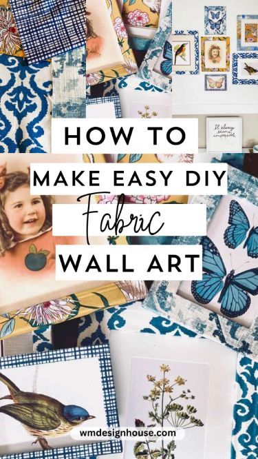 Looking for wall decor ideas? Try this easy DIY fabric wall art for your home! These easy to make fabric frames are perfect for any room! Make them according to each season and use them to decorate your home for any holiday! Christmas Sister Gifts, Diy Fabric Wall Art, Framed Fabric Art, Fabric Covered Canvas, Framed Fabric Wall Art, Easy Outdoor Projects, Which Craft, Wall Art Tutorial, Fabric Covered Walls