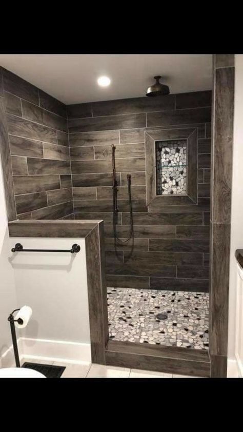 Rustic Bathroom Shower, Bathrooms Ideas, Bedroom Ideas For Couples, Small Bathroom Renovations, Rustic Bathroom Designs, Bathroom Farmhouse Style, Bathroom Redesign, Rustic Bathrooms, Bathroom Remodel Designs