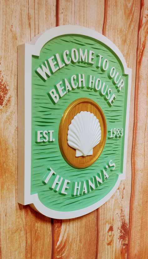 Beach House Names, House Name Plaques, Beach House Sign, House Name Signs, Custom Bar Signs, Nantucket Baskets, Beach House Signs, Carved Signs, House Name