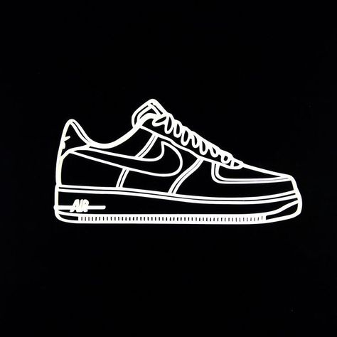 Sneaker Art Paintings, Nike Swoosh Art, Air Force 1 Art, Nike Shoes Art, Sneaker Logo, Sneaker Wall, Shoe Wall Art, Sneaker Silhouette, Nike Poster