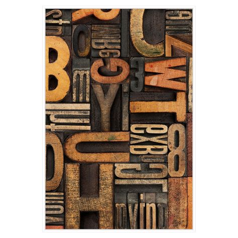 Letterpress Type, Animal Wall Decor, Printed Canvas, Detail Art, Framed Canvas Wall Art, Stretched Canvas Prints, Wrapped Canvas Art, Canvas Print Wall, Letterpress