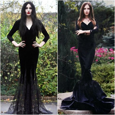 Morticia Addams Adams Family Costume Ideas Fancy Dress Halloween 2014 Morticia Addams Costume Diy, Morticia Addams Dress, Adams Family Costume, Morticia Addams Costume, Addams Dress, Hallowen Costume, Morticia Addams, Adams Family, Costume Diy