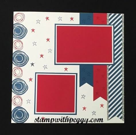 Patriotic Scrapbook Layouts, Military Scrapbook, Patriotic Scrapbook, Family Scrapbook Layouts, Scrapbook Design Layout, Christmas Scrapbook Layouts, Scrapbook Pictures, Holiday Scrapbook, Creative Memories Scrapbooking