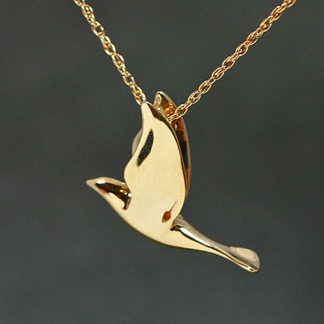 DOVE PENDANT Graceful Fully 3-dimensional handmade by BandScapes Dove Design, Dove Pendant, Dove Necklace, Sculptural Jewelry, Bird Necklace, Aesthetic Pastel, Pastel Wallpaper, Girly Jewelry, Gold Charm