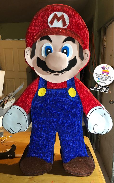 Mario Bros 🍄⭐️ Birthday Pinata, Mario Bros Birthday, Mario Bros Party, Mickey Birthday, Mario Bros., Mario Bros, Mario, Birthday, Pins