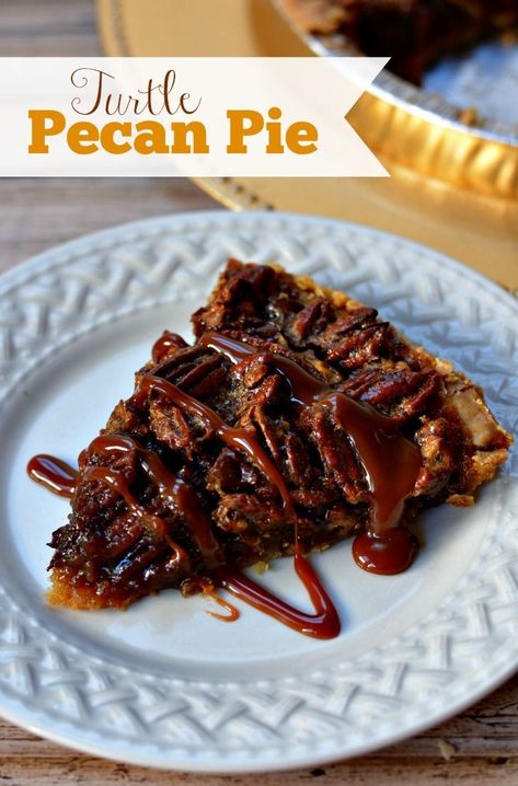 Homemade Pecan Pie is EASY to make and this Turtle Pecan Pie is THE BEST with chocolate and caramel!  Click for the recipe and bring this one to Thanksgiving! Turtle Pie Recipe, Turtle Pie, Reading For Kids, Homemade Pecan Pie, Pecan Pie Brownies, Chocolate Pecan Pie, Easy Pie, Pecan Pie Recipe, Perfect Pies