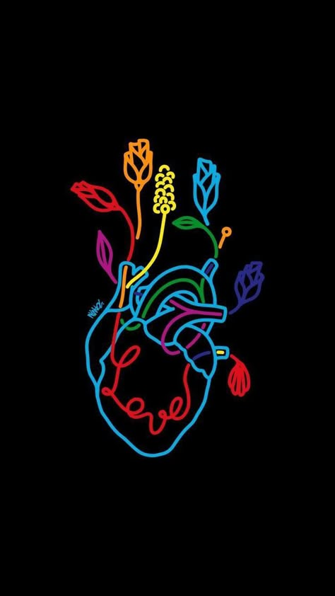 Canvas Art With Black Background, Whats Wallpaper, Human Heart, Wallpapers Iphone, Diy Canvas Art, Canvas Art Painting, Love Flowers, Art Drawings Sketches, Iphone Background