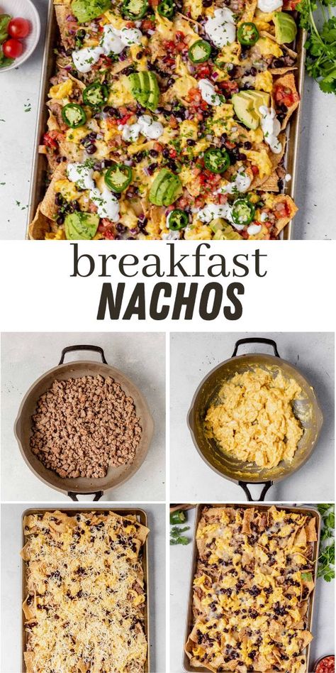 Breakfast Nachos Scrambled Eggs, Scrambled Egg Bake, Greek Breakfast, Breakfast Nachos, Turkey Breakfast Sausage, Breakfast Enchiladas, Turkey Breakfast, Nachos Recipe, Fruit Breakfast