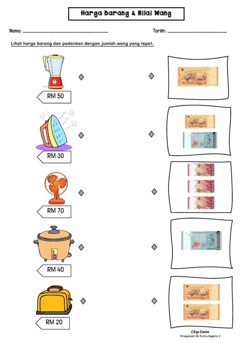 Money Worksheets 1st Grade, Year 4 Maths, Matematik Prasekolah, Identifying Coins, Clock Worksheets, Money Math Worksheets, Maths Worksheet, Money Activities, Money Math