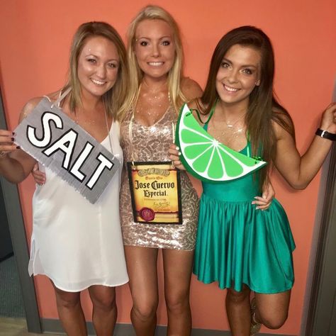 Margarita Costume, Alcohol Halloween Costumes, Beer Halloween Costumes, Diy Margarita, Costumes For Best Friends, Best Group Halloween Costumes, Margarita Salt, Halloween Costumes For Work, Matching Halloween Costumes