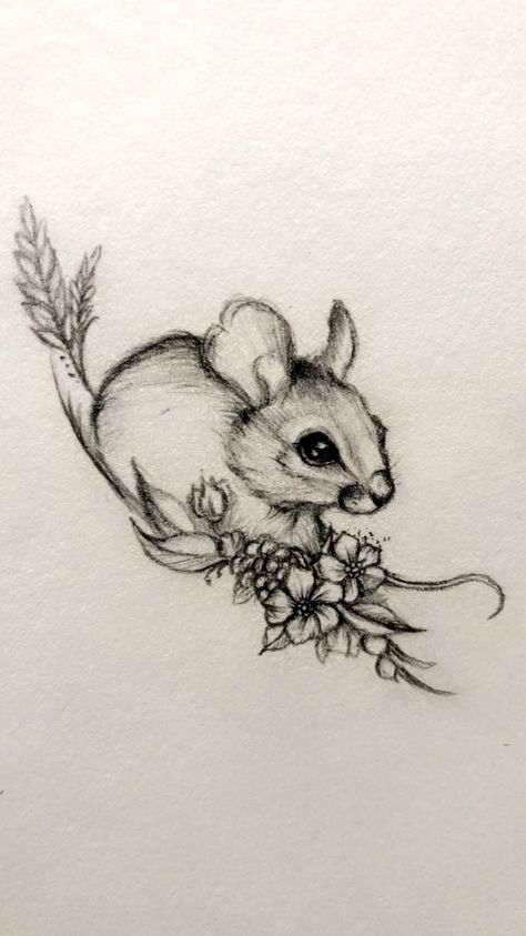 Garden Animal Tattoo, Fine Line Mouse Tattoo, Field Mouse Tattoo, Mouse Tattoo Design, Mouse Tattoo, Mouse Sketch, Mouse Tattoos, White Ink Tattoo, Dad Tattoos