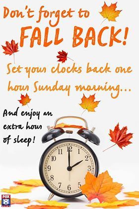 Don’t forget to fall back! Daylight Saving Time ends Sunday | fox8.com Daylight Savings Fall Back, Fall Back Time Change, Set Clocks Back, Fall Back Time, Spring Forward Fall Back, Daylight Savings Time Humor, Clocks Fall Back, Daylight Saving Time Ends, Clocks Go Back