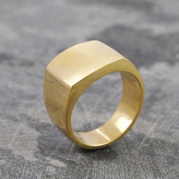 Mens Silver Signet Ring, Gold Ring For Men, Graduation Rings, Signet Ring Men, Silver Signet Ring, Gold Signet Ring, Square Rings, Ring For Men, Large Ring