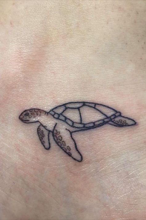 Turtle Ankle Tattoo, small, mini, beach, summer, tattoo, trending tattoos Turtle Tattoo Ankle, Turtle Ankle Tattoo, Tattoo Turtle, Tattoo Ankle, Mom Daughter Tattoos, Turtle Tattoo, Tattoos For Daughters, Ankle Tattoo, Mom Daughter