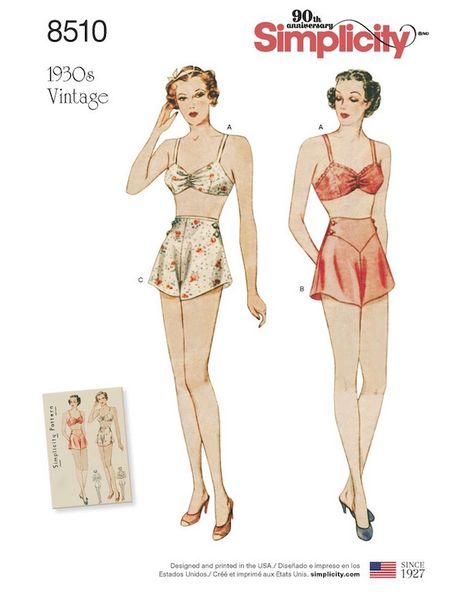 Simplicity has done it again with their latest pattern collection .  It would seem that they really are listening to their customers.  And ... Blithe Spirit, Vintage Bra, Lingerie Patterns, Lingerie Vintage, Sewing Lingerie, 1930s Fashion, Simplicity Sewing, Simplicity Sewing Patterns, Simplicity Patterns