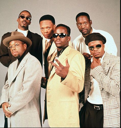 New Edition 90s, Michael Bivins, Ralph Tresvant, Hiphop Fashion, Old School Music, New Jack, Photoshop Pics, R&b Music, 90s Party