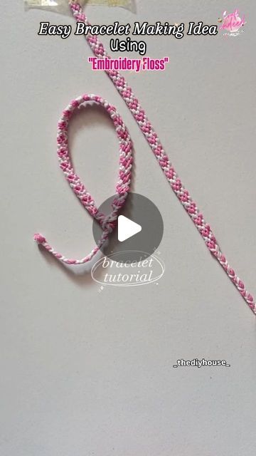 "Cᵣₐfₜ ᵢₙdₑₑd" on Instagram: "Try making this beautiful bracelet following the easiest steps on the internet!  I know there is so much confusion when it comes to finding a video with clean steps.  So here you go!  Don't forget to follow my page for more interesting videos and DIY'S AND CREATIVITY. @_thediyhouse_  . . . . #trending #art #artist #artistsoninstagram #diycrafts #craftastherapy #diyprojects #creator #trendy #craft #post #reelsviral #likesforlike #explorepage✨ #bracelets #bracelet #home #diyprojects #diygame #diy #diyhomedecor #diydecor #fypage #fypシ #fyp #fy" How To Make Tread Bracelet, Braided Bracelet Ideas, How To Make A Braided Bracelet, How To Make Rope Bracelets, Hemp Cord Bracelets Diy, Home Made Bracelet Ideas, How To Make Thread Bracelets, Bracelet Ideas Thread, Yarn Bracelets Tutorial