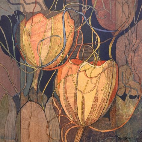 Judith Bergerson, Seed Pods Art, Abstract Art Images, Art Folder, Abstract Art Landscape, Mystical Art, Seed Pods, Abstract Nature, Studio Art