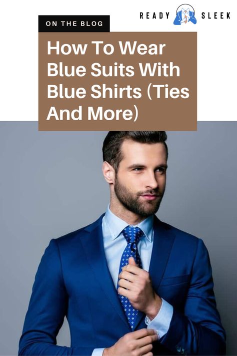 Unlock the secret to creating effortlessly stylish outfits with blue suits and blue shirts. Discover the best ties, accessories, and more to pair with this versatile combination and elevate your fashion game. Click now to find out more. Image From Deposit Photos #BlueSuits #BlueShirts #Style #Mensstyle Blue Suit Tie Combinations, Best Ties, Royal Blue Tie, Shirt And Tie Combinations, Royal Blue Suit, Suit Combinations, Blue Color Combinations, Blue Suits