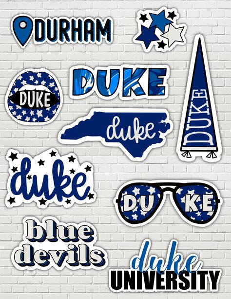 These are stickers that can be customized depending on your requested school and any other personalizations! University Stickers, University Inspiration, Trunk Party, Cheer Tshirts, College Stickers, Sticker Design Inspiration, Promo Items, College Logo, Sticker Ideas