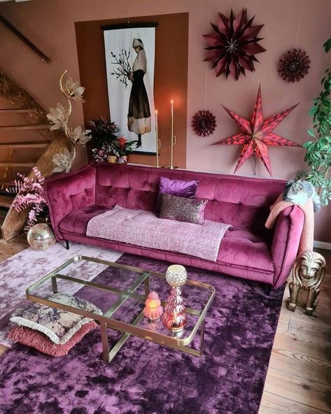 Purple modern bedroom