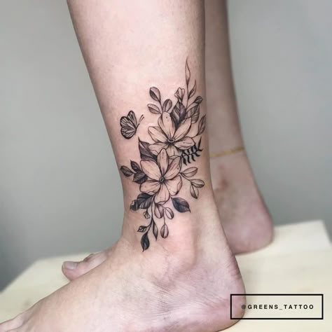 101 Amazing Ankle Tattoo Designs You Need To See! | Outsons | Men's Fashion Tips And Style Guide For 2020 Bird And Flower Ankle Tattoo, Flower Tattoos Ankle Cover Up, Leg Tattoos Women Cover Up, Side Of Ankle Tattoos For Women, Womens Ankle Tattoos Cover Up, Tattoo Above Ankle, Best Ankle Tattoos For Women, Ankle Tattoos For Women Wrap Around Flowers, Side Of Ankle Tattoo