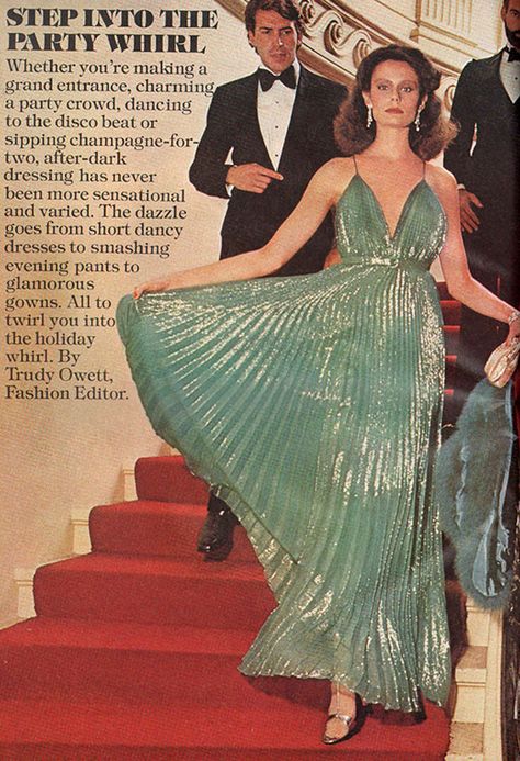 1970s Evening Wear, 70s Disco Photography, 70s Holiday Fashion, 1970s Red Carpet Fashion, Retro Party Dress 70s, 1970s Formal Fashion, 1970s Wedding Guest Dress, 1970s Dresses Disco, 70s Red Carpet Fashion