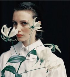 | photographer inspiration | photographer idea | film photography ideas | #Photography #Photographers Marine Vacth, Jack Davison, Woman With Flowers, 사진 촬영 포즈, Photoshoot Concept, 인물 사진, Photo Reference, Photography Inspo, Beauty Inspiration