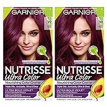 Dark Purple Hair Dye, Permanent Purple Hair Dye, Best Purple Hair Dye, Purple Hair Dye, Dark Hair Dye, Garnier Hair Color, Violet Hair Colors, Hair Color Plum, Color Mask