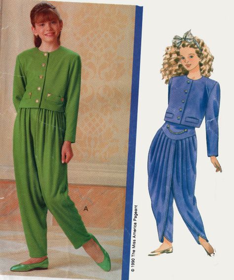 SPRING BREAK SALE 25% off $20! Mc Hammer Pants, Hammer Pants, Mc Hammer, Childrens Sewing Patterns, Pants Sewing, 90s Girl, Drop Crotch Pants, Pants Sewing Pattern, Butterick Pattern