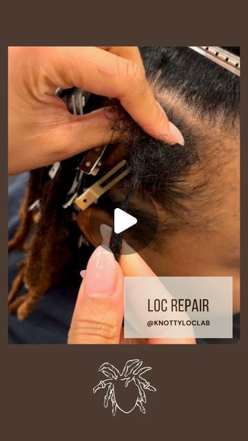 KNOTTY LOC LAB, LLC on Instagram: "Have locs that need some love? We got you! Here is a tutorial on how to crochet loose hair back into the loc🌸🌱 . . . . Loc repair done by Annichia . .  #njlocs #calilocs #bronxlocs#locsnyc#brooklynlocs #locsofinstagram #locjourney #starterlocs #locnation #locrepair #locs #nyc #explore #explorepage" How To Crochet Locs For Beginners, How To Crochet Locs, Loc Repair, Boys Hairstyle, Restore Damaged Hair, Lock Repair, Dreadlock Hairstyles For Men, Starter Locs, Loose Hair