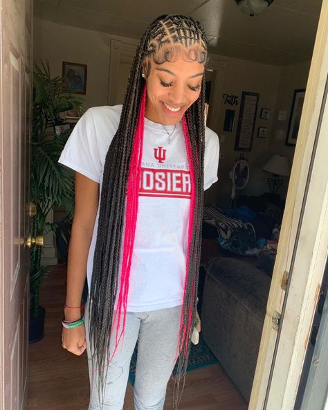 Layered Hairstyles Medium, Best Braid Styles, Pink And Black Hair, Marley Hair, Cute Braids, Colored Braids, Hairstyles Medium Length, Medium Length Hair With Layers, Girl Braided Hairstyles