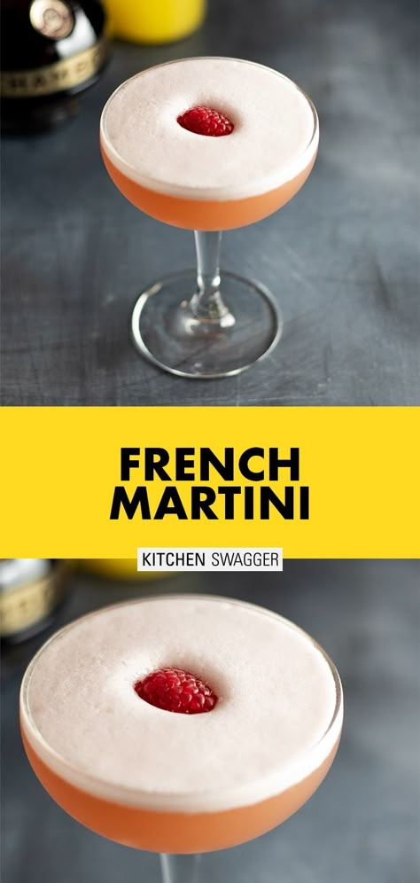 French Martini Recipe, Cocktails Made With Vodka, Chambord Liqueur, French Martini, Fruity Cocktail, Raspberry Liqueur, Martini Recipe, Vanilla Vodka, Fruity Cocktails