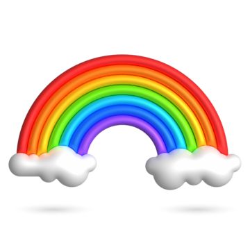 Rainbow Cartoon Images, Unicorn Images Free Printable, Cocomelon Rainbow, Cloud Emoji, Rainbow Topper, Rainbow Template, Masha Bear, Rainbow Emoji, Rainbow Icon