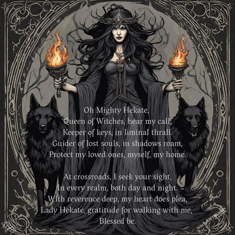 Day Of Hecate, Offering To Hecate, Herbs For Hekate, Signs Hecate Is Calling You, Night Of Hecate, Hecate Chant, Hekate History, Hecate Deity Work, Hekate Night