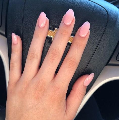 Nail Shapes For Chubby Fingers, Oval Acrylic Nails, Almond Shaped Nails, Sophisticated Nails, Pretty Fingers, Pretty Hurts, Acrylic Nail Shapes, Pink Manicure, Shaped Nails