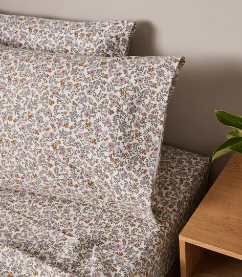 Printed Flannelette Sheet Set - Olivia Floral | Target Australia Floral Sheets, Flannelette Sheets, Queen And King, Cold Nights, King Bed, Sleep Comfortably, King Beds, Bed Sizes, Flat Sheets