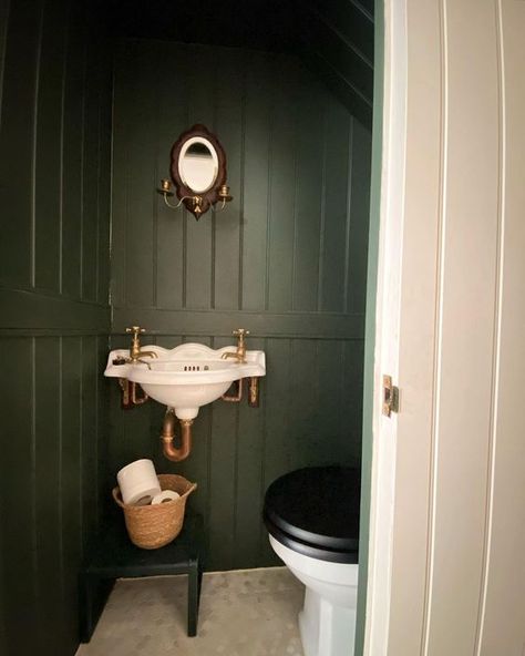 Airplane Toilet, Flint House, Understairs Toilet, Minimalist Powder Room, Tiny Powder Room, Small Downstairs Toilet, Cloakroom Toilet, Under Stair, Bathroom Under Stairs