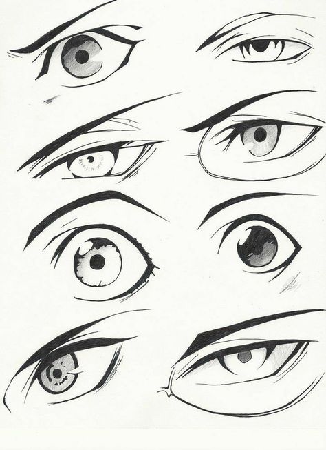 Mata Manga, How To Draw Anime Eyes, Manga Eyes, Drawing Hands, Eye Drawing Tutorials, Drawing Eyes, Drawing Faces, Drawing Expressions, 캐릭터 드로잉