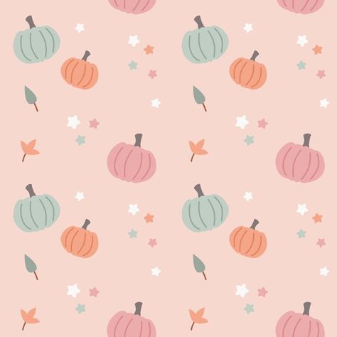 Cute pumpkin pink seamless pattern | Premium Vector #Freepik #vector #pumpkin-pattern #seamless #fabric-pattern #happy-pattern Fall Seamless Pattern, Google Backgrounds, Pumpkin Wallpaper, Pumpkin Illustration, Autumn Flowers, Background Ideas, Pumpkin Pattern, Packaging Ideas, Pattern Seamless