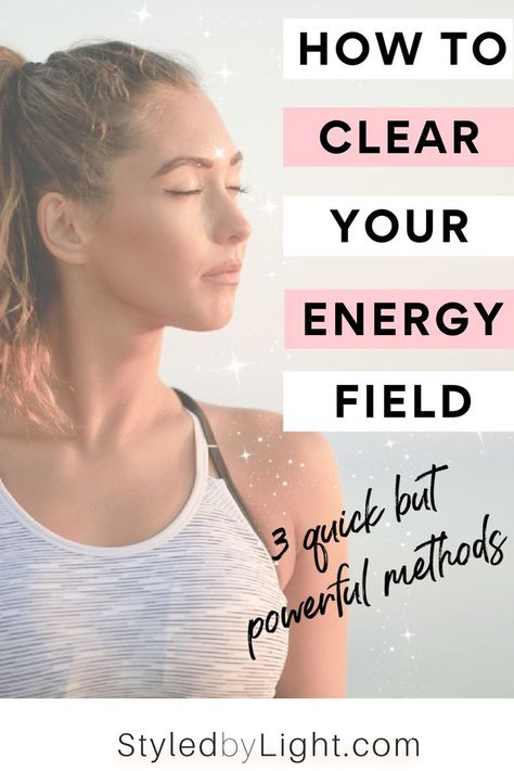 Clear Your Energy  - Woman Clearing her Energy Field How To Heal Your Energy, How To Give Off Positive Energy, How To Feel Your Own Energy, How To Clear Energy, Protect Energy, Energy Clearing Spray, Static Energy, Cleanse Aura, Cleansing Methods