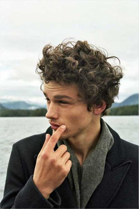 Ash Brown Curly Hair Color for Men Curly Hairstyles For Boys, Man With Curly Hair, Haircuts Curly, Men's Curly Hairstyles, Hipster Hairstyles, Mens Hairstyles Medium, Quiff Hairstyles, Colored Curly Hair, Short Curls