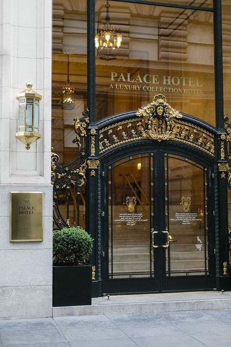 Hotel Doors Design, Palace Hotel San Francisco, Restaurant Door, Home Entryway, Hotel Exterior, Luxury Collection Hotels, Hotel Door, Hotel Entrance, Door Gate Design