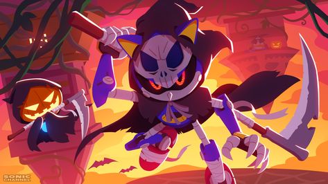 Sonic the Hedgehog on Twitter: "Beware the witching hour at Hang Castle, lest you meet a terrible fate...… " Sonic Channel, Big The Cat, Metal Sonic, Rouge The Bat, Classic Sonic, Silver The Hedgehog, Sonic 3, Sonic Franchise, Sonic Adventure