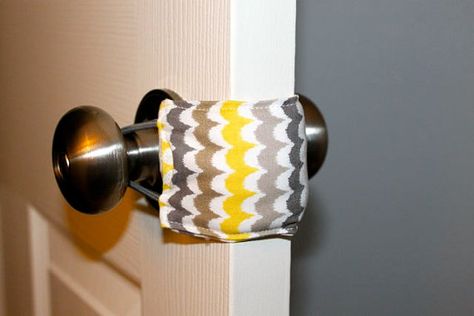 Door Jammer... Open & close door without waking sleeping little ones Door Jammer, Nursery Door, Military Housing, Door Slam, Cover Door, Diy Bebe, Green Chevron, Sleep Aid, Baby Diy