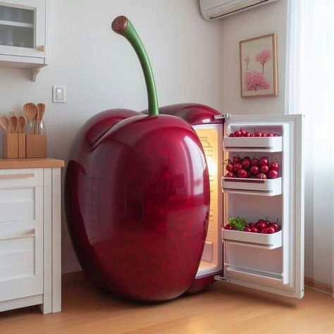 Unique Fridge, Food Furniture, Weird Furniture, Crockery Design, Unusual Furniture, Fantasy Furniture, Modern Small House Design, Cute Furniture, Kitchens And Bedrooms